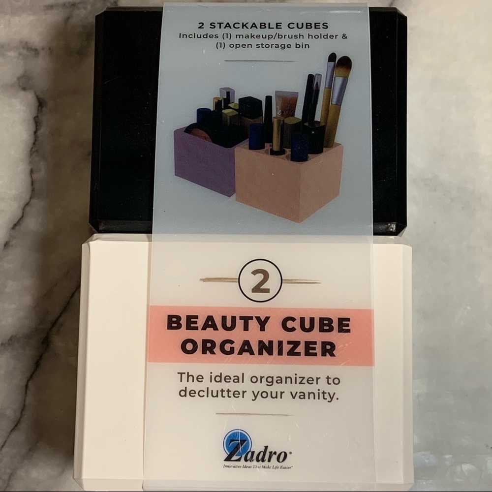 2 Pack Zadro Beauty Cube Organizers